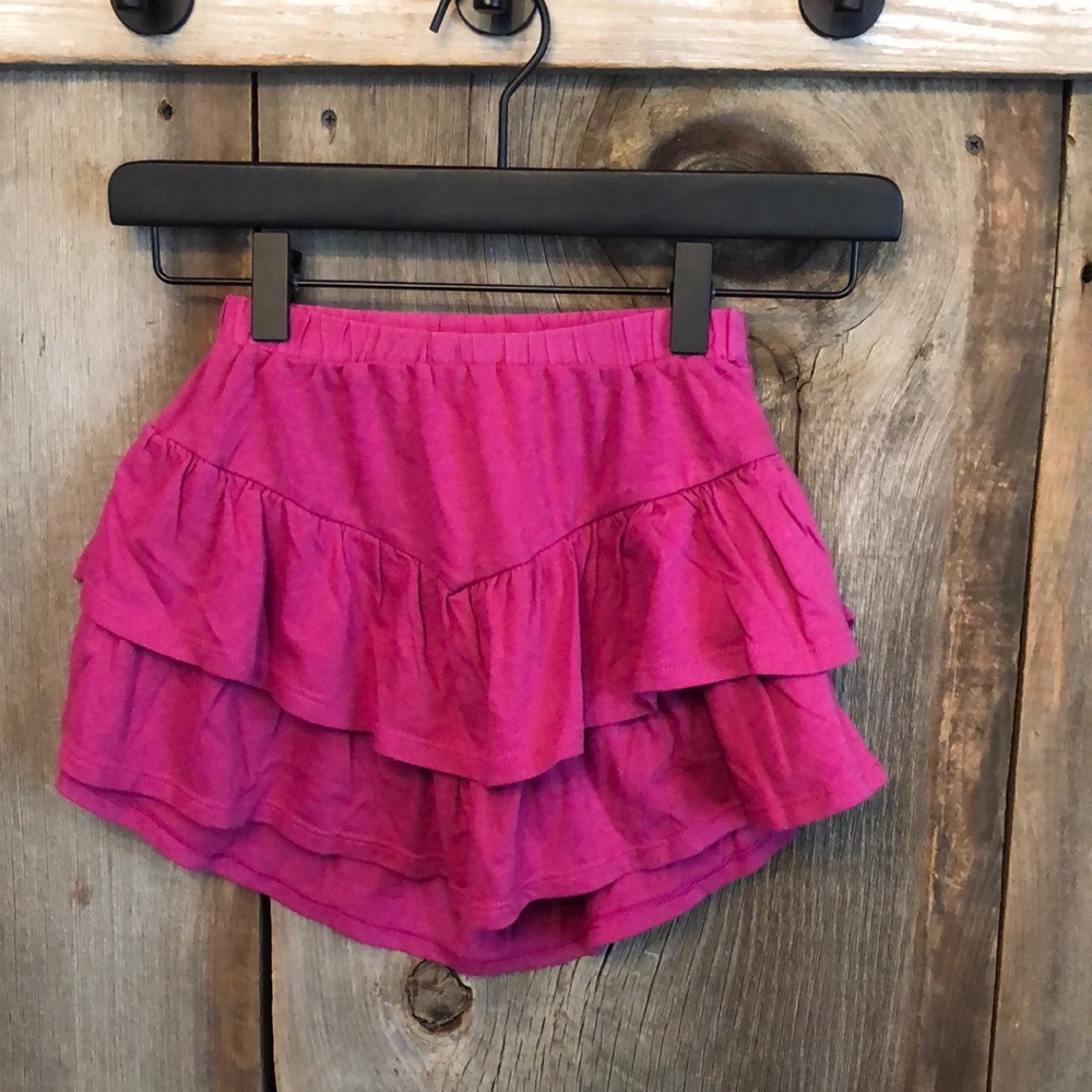 GapKids Plum Purple Tiered Skirt w/ Shorts XS 4 5